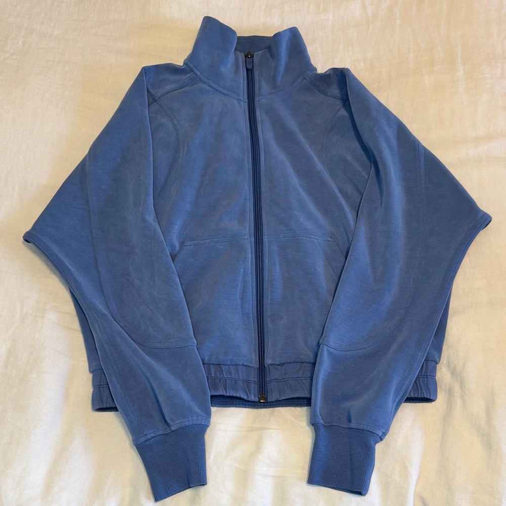 lululemon athletica Blue Softstreme Bomber Jacket
